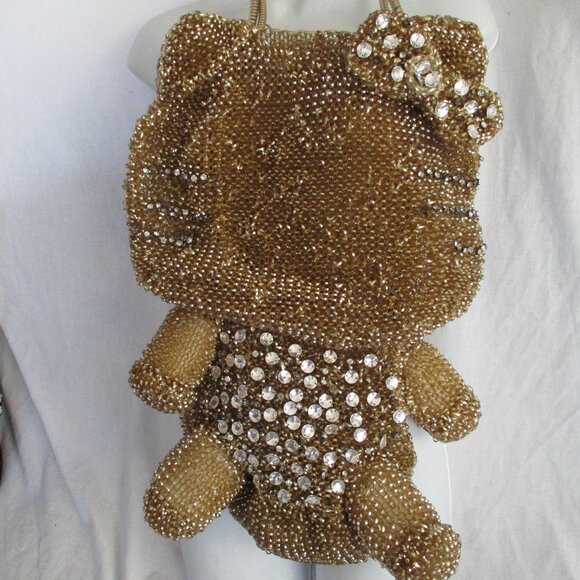 Hello Kitty Anteprima Collaboration Model Handbag Brillante Wire Bag Rhinestone - Picture 1 of 8